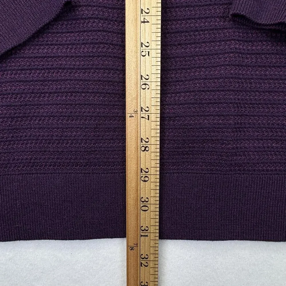 Tommy Bahama Seaport Half Zip Sweater Mens 3XB Rum Berry NWT Tencel $168